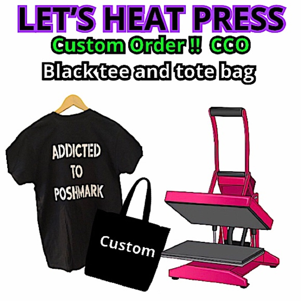 📣NOTIF Custom Black Tee, Tote Bag, and Pencil Case Set